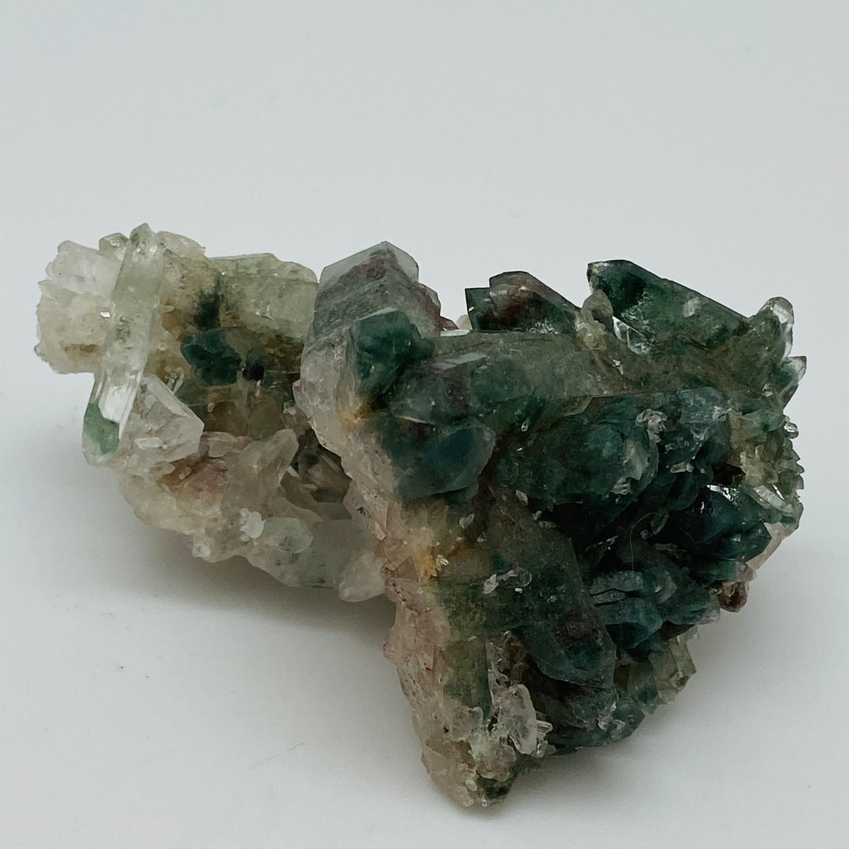 Double Terminated Lemurian Quartz with Chloride Inclusions (WOW