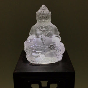 Himalayan Quartz Carved Caishen, Chinese God of Wealth