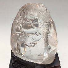 Load image into Gallery viewer, Hand Carved Quartz Crystal Hotei Buddha
