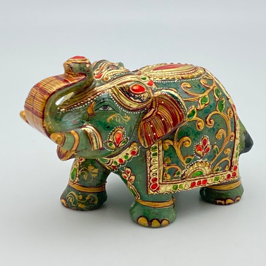 Hand Carved Jade Elephant 4.75”