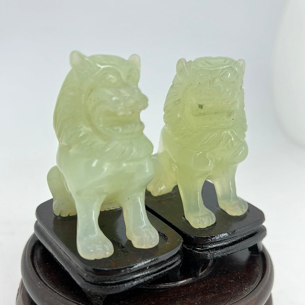 Jade Fu Dogs carving