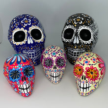 Load image into Gallery viewer, Hand Painted Paper Mache Skulls, Mexico
