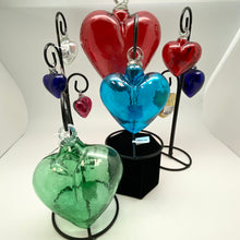 Load image into Gallery viewer, Glass Heart Ornament from Tonala
