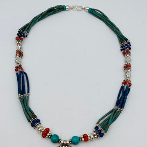 Tibet style Necklace - Teardrop Charm