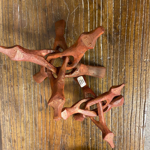 Wooden Hand Carved Tripod Stands for Shells