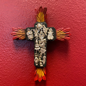 Hand Carved Milagro Cross