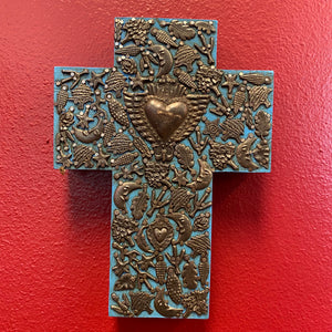 LHand Carved Milagro Cross