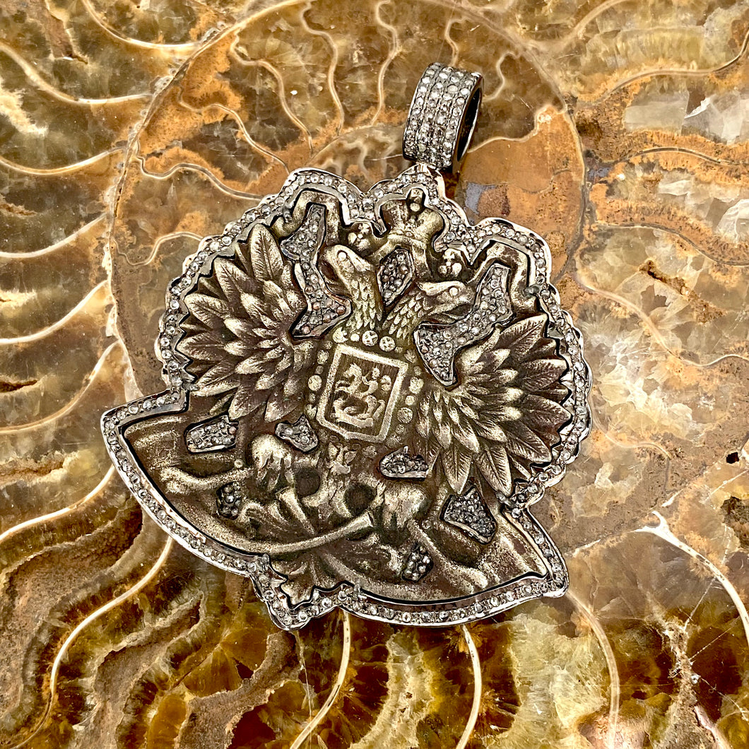 Rare Russian Imperial Royal Messenger Pin Pendant