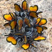 Load image into Gallery viewer, Black and Silver Monarch Skull, Mexico
