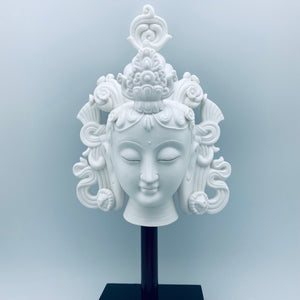 White Porcelain Japanese Bust