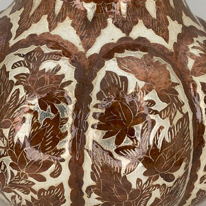 Med Copper with inlay Vase from Santa Clara Del Cobre