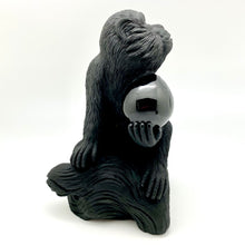Load image into Gallery viewer, Hand Carved Obsidian Monkey (Large)
