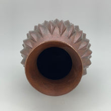 Load image into Gallery viewer, Med Scalloped Copper Vase from Santa Clara Del Cobre

